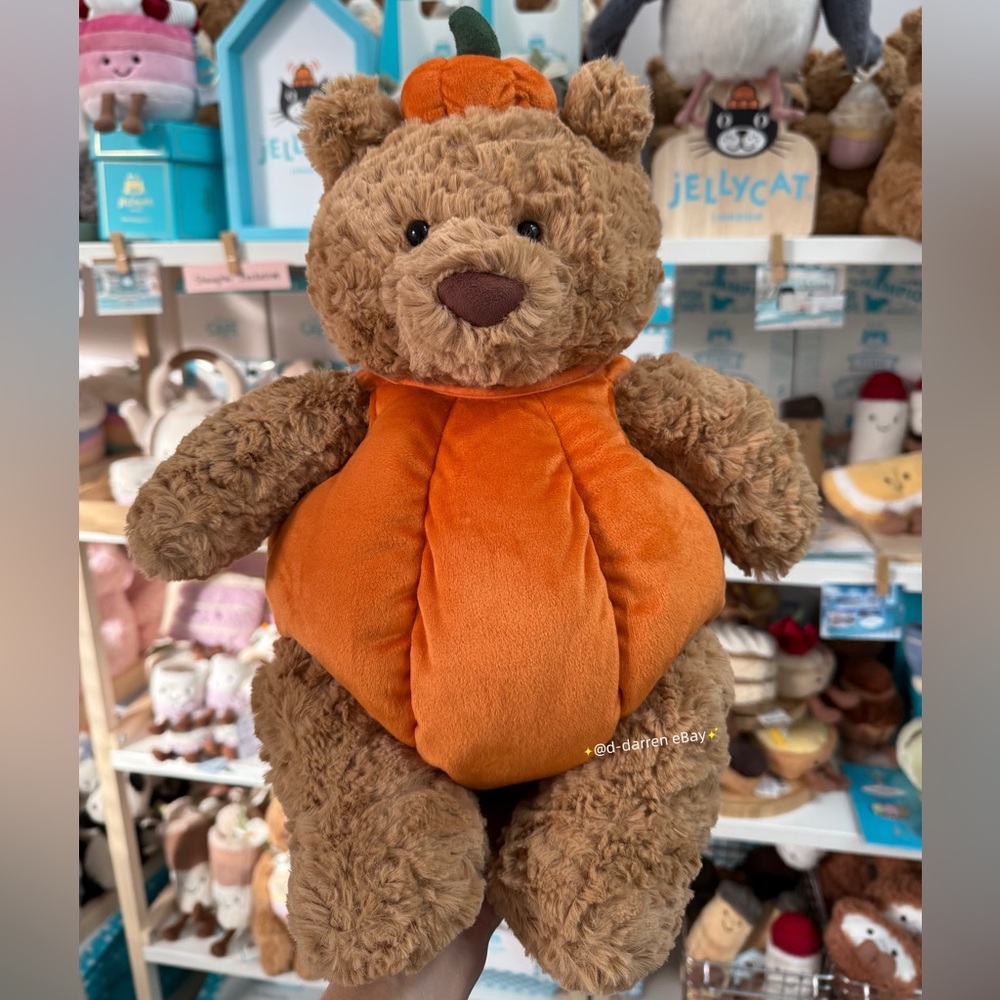 Jellycat Bartholomew Bear Pumpkin (Discontinued). Brand new with tag